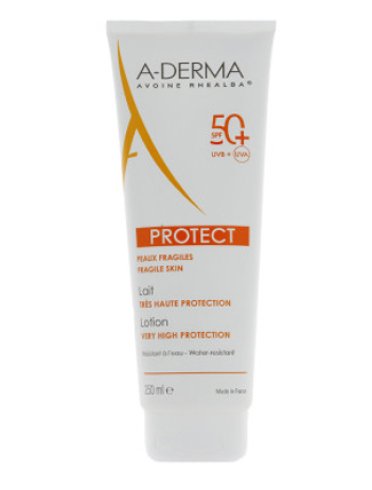A-derma protect - latte solare corpo con protezione molto alta spf 50+ - 250 ml