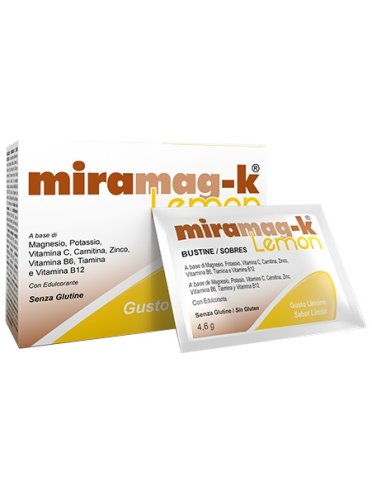 Miramag-k lemon - integratore di magnesio e potassio - 20 bustine