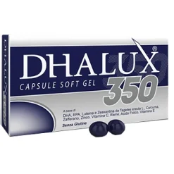 Dhalux 350 - Integratore per il Benessere della Vista - 30 Capsule Molli
