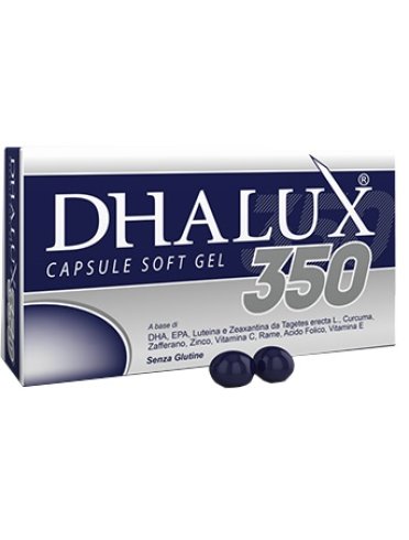 Dhalux 350 - integratore per il benessere della vista - 30 capsule molli