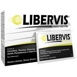 Libervis Energy - Integratore Tonico Energetico Gusto Limone - 20 Bustine