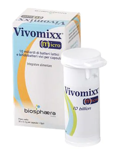 Vivomixx micro 10 miliardi integratore probiotico 30 micro capsule Vivomixx micro 10 miliardi integratore probiotico 30 micro capsule