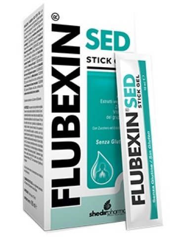 Flubexin sed gel - integratore per vie respiratorie - 16 stick