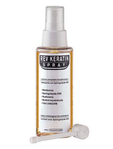 Rev keratin spray - lozione topica anticaduta capelli - 100 ml