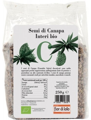 Semi canapa interi bio 250 g