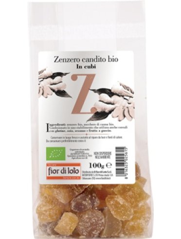 Zenzero candito cubi bio 100g