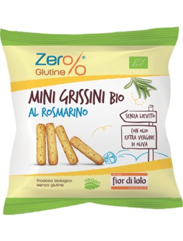 Mini grissini al rosmarino bio monoporzione 30 g Mini grissini al rosmarino bio monoporzione 30 g