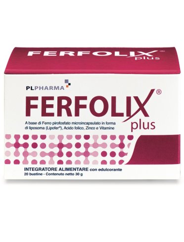 Ferfolix plus integratore di ferro 20 bustine