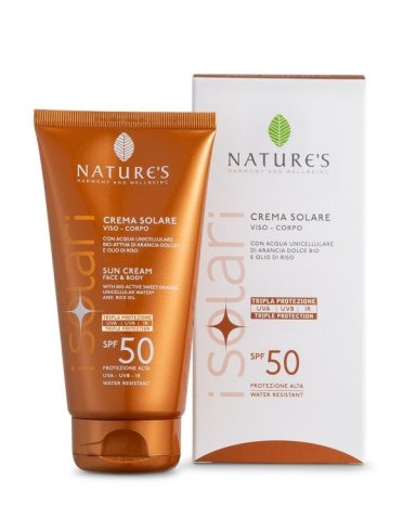 Nature's i solari - crema solare viso e corpo con protezione molto alta spf50 - 150 ml