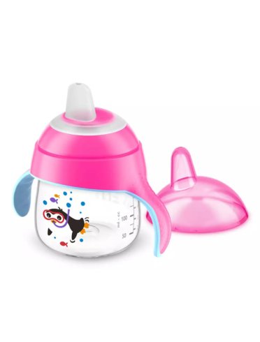 Avent tazza con beccuccio decorata rosa 200 ml