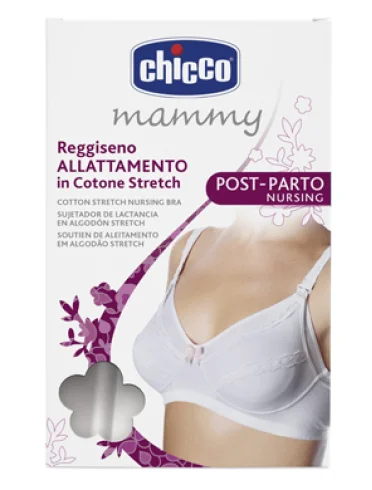 Chicco mammy reggiseno cotone allattamento bianco 3c Chicco mammy reggiseno cotone allattamento bianco 3c