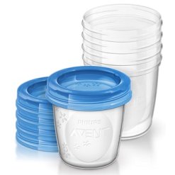 Avent Set Vasetti Conservalatte 5 Pezzi x 180 ml