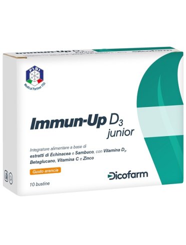Immun up d3 junior integratore difese immunitarie 10 bustine