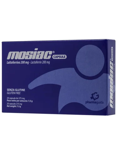 Mosiac - integratore di lattoferrina per difese immunitarie - 20 capsule Mosiac - integratore di lattoferrina per difese immunitarie - 20 capsule