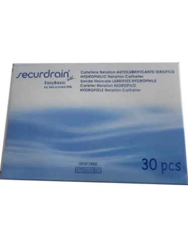Catetere securdrain nelaton idrofilo uomo in pvc ch 12 40 cm30 pezzi Catetere securdrain nelaton idrofilo uomo in pvc ch 12 40 cm30 pezzi