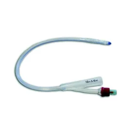 SECURDRAIN CATETERE FOLEY IN SILICONE CON SCANALATURE LONGITUDINALI 2 VIE CH 18 PALLONCINO 5/10ML