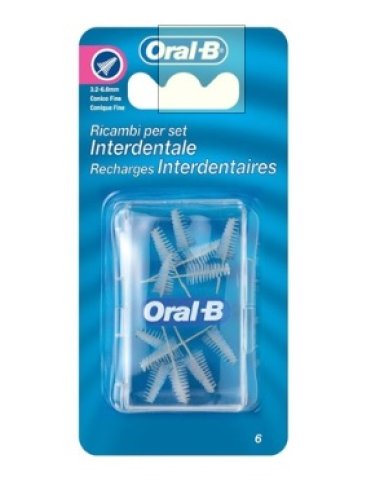 Oral-b - ricambi conici fine per scovolini - misura 3-6.5 mm