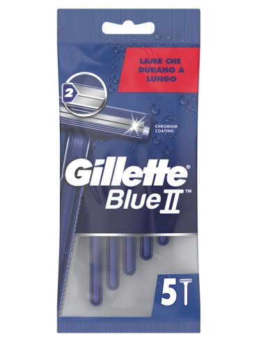 Gillette blue ii - rasoio usa e getta - 5 pezzi
