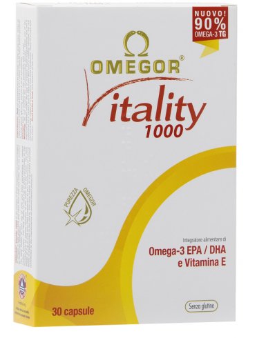Omegor vitality 1000 - integratore omega 3 per il benessere cardiovascolare - 30 capsule molli