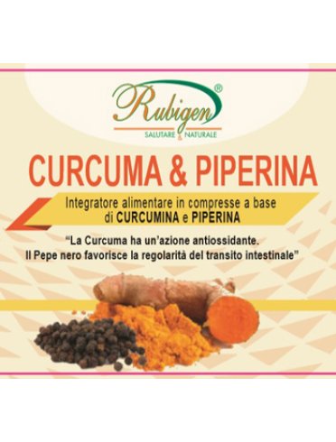 Curcuma & piperina rubigen 120 compresse da 500 mg