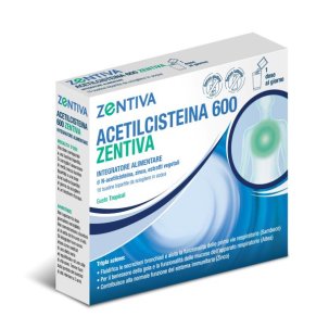Zentiva Acetilcisteina 600 - Integratore per Difese Immunitarie Gusto Tropical - 10 Bustine