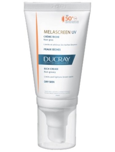 Ducray melascreen uv - crema solare viso ricca spf50+ - 40 ml