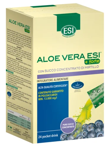 Esi aloe vera + forte - succo di aloe vera con estratto di mirtillo - 24 pocket drink Esi aloe vera + forte - succo di aloe vera con estratto di mirtillo - 24 pocket drink