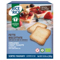 RICE&RICE FETTE BISCOTTATE CON OLIO DI SEMI DI GIRASOLE 300G