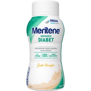 Meritene Resource Diabet - Alimento Iperproteico con 28 Vitamine e Minerali - Gusto Vaniglia 200 ml