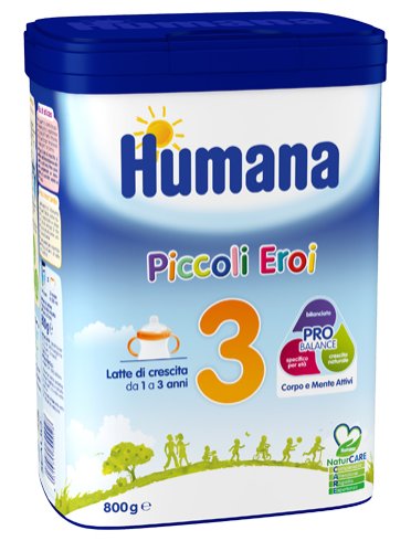 Humana 3 piccoli eroi - latte in polvere di crescita da 1 anno - 800 g