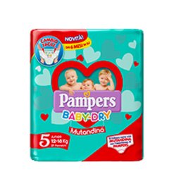 PAMPERS BABY DRY MUTANDINO SM TAGLIA 5 JUNIOR SMALL PACK 14+1 PEZZI