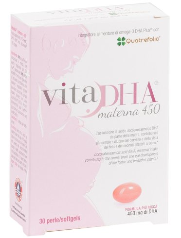 Vita dha materna - integratore di omega 3 per donne in gravidanza - 30 capsule molli