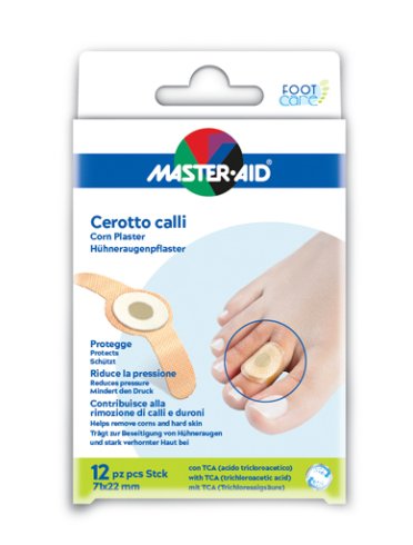 Master-aid cerotto callifugo foot care 71x22 mm 12 pezzi