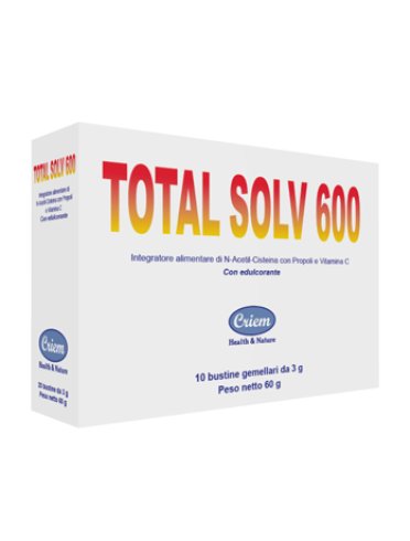 Total solv 600 10 bustine gemellari