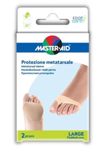 Protezione master-aid per metatarso in tessuto elastico e gel l 1 paio