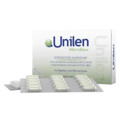 Unilen Microbio+ - Integratore di Probiotici e Lieviti - 30 Capsule