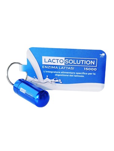 Lactosolution 15000 - integratore per digestione del lattosio - 15 compresse con portapillole