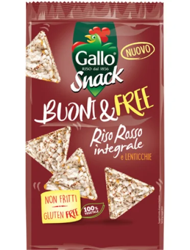 Buoni&free snack riso rosso + lenticchie 80 g Buoni&free snack riso rosso + lenticchie 80 g
