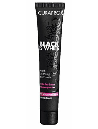 Curaprox black is white dentifricio rinfrescante 90 ml