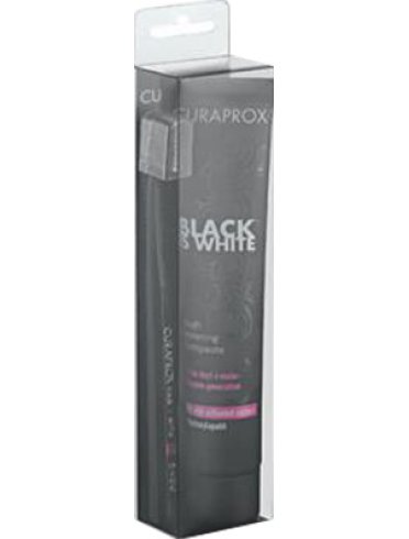 Curaprox black is white dentifrici sbiancanti 1 dentifricioda 90ml + 1 spazzolino