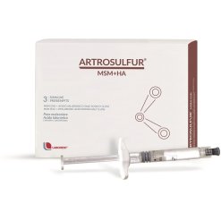 Artrosulfur MSM + HA - Siringhe Intro-Articolare con Acido Ialuronico - 3 Siringhe Pre-Riempite