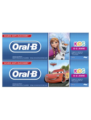 Oral-b junior - dentifricio per bambini da 0-5 anni edizione frozen & cars - 75 ml