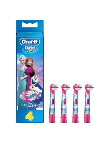 Oral-b - testine di ricambio per spazzolino elettrico per bambini edizione frozen - 4 testine