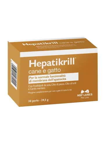 Hepatikrill mangime complementare cani e gatti 30 perle Hepatikrill mangime complementare cani e gatti 30 perle