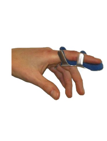 Stecca per frattura dita a ranetta farmasplint misura piccola in alluminio modellabile con imbottitura in spugna poliuretanica antiallergica radiotrasparente 8 cm 1 pezzo