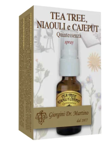 Tea tree niaouli e cajeput quintessenza spray 15 ml Tea tree niaouli e cajeput quintessenza spray 15 ml