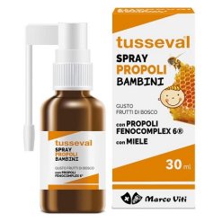 Tusseval Propoli - Spray Gola per Bambini Gusto Frutti di Bosco - 30 ml