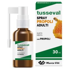 Tusseval Propoli Adulti - Spray per la Gola Gusto Menta - 30 ml