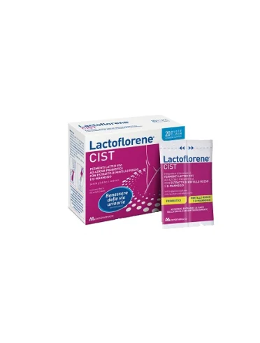 Lactoflorene cist - integratore per la funzionalità delle vie urinarie con fermenti lattici - 20 bustine Lactoflorene cist - integratore per la funzionalità delle vie urinarie con fermenti lattici - 20 bustine
