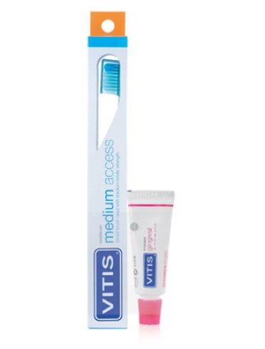 Vitis spazzolino medium access + vitis dentrifricio gingival15 ml